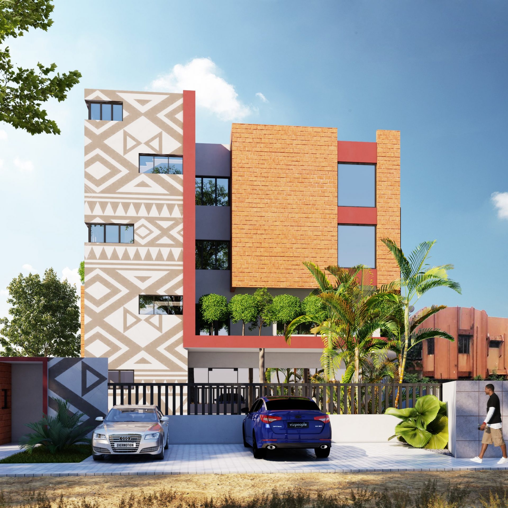 Immeuble Ka — Bureaux à Ouagadougou, Burkina Faso | Dream Studio