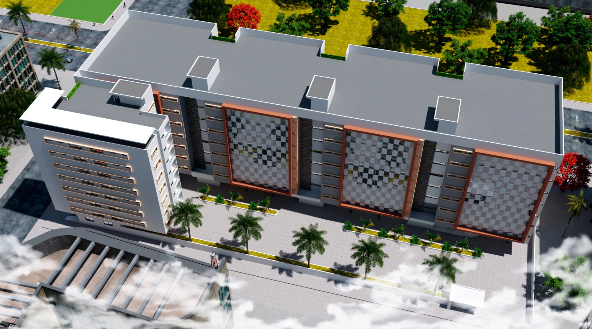 Immeuble administratif — Bureaux à Ouagadougou, Burkina Faso | Dream Studio