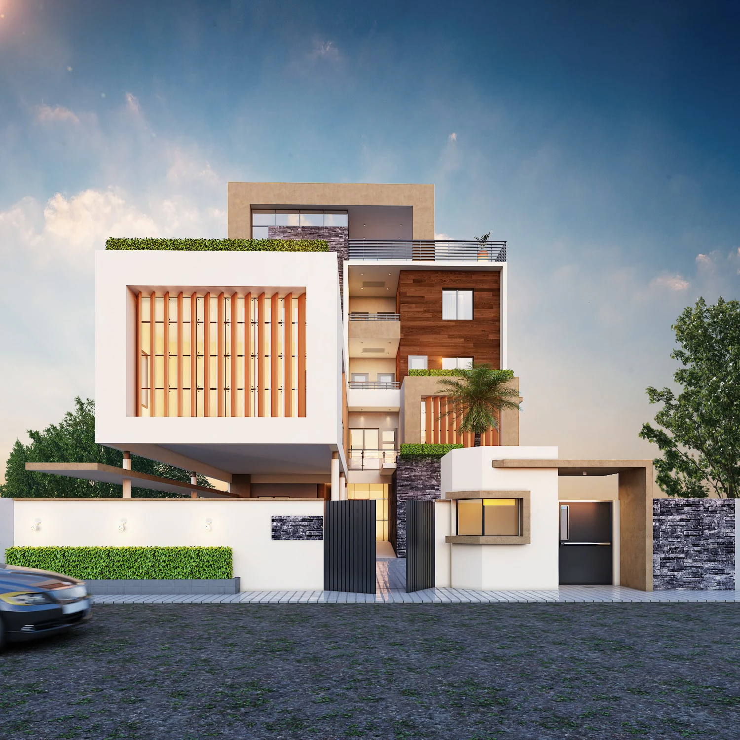 Immeuble Oueder — Bureaux à Ouagadougou, Burkina Faso | Dream Studio