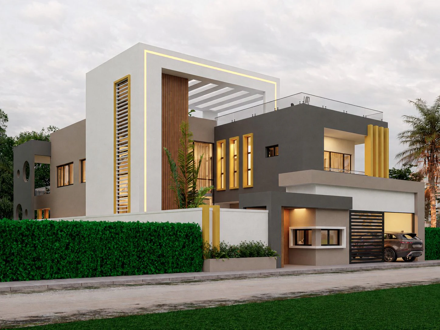 Triplex Phe — vue de la façade sur rue, en angle