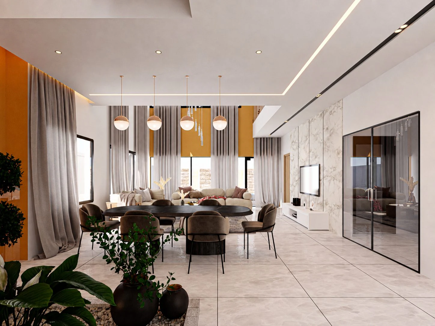 Triplex Phe — salon et salle à manger